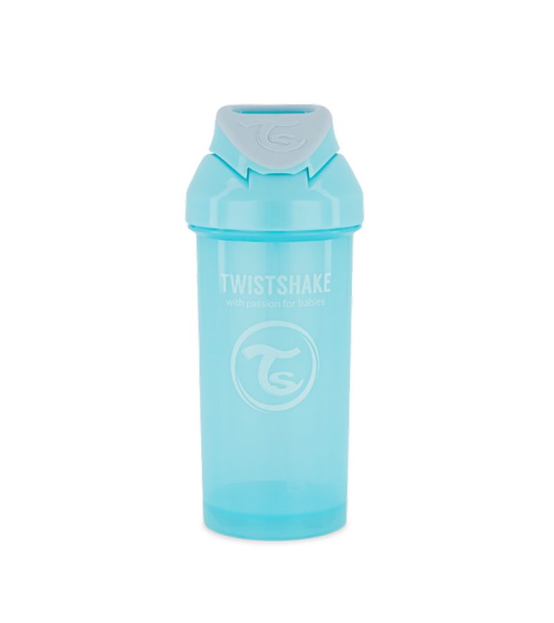 Παγούρι Με Καλαμάκι Σιλικόνης 360ml 6+ Μηνών TWISTSHAKE Pastel Blue 32-08-78589