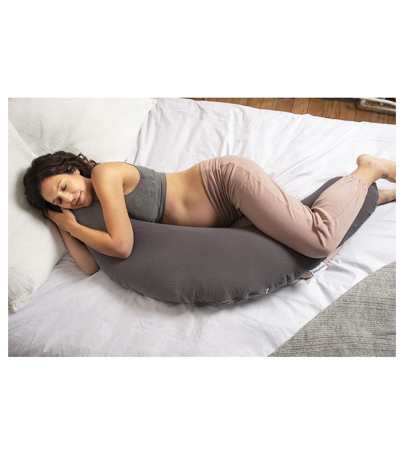 Μαξιλάρι θηλασμού DOOMOO BASICS Comfy Big Tetra Grey