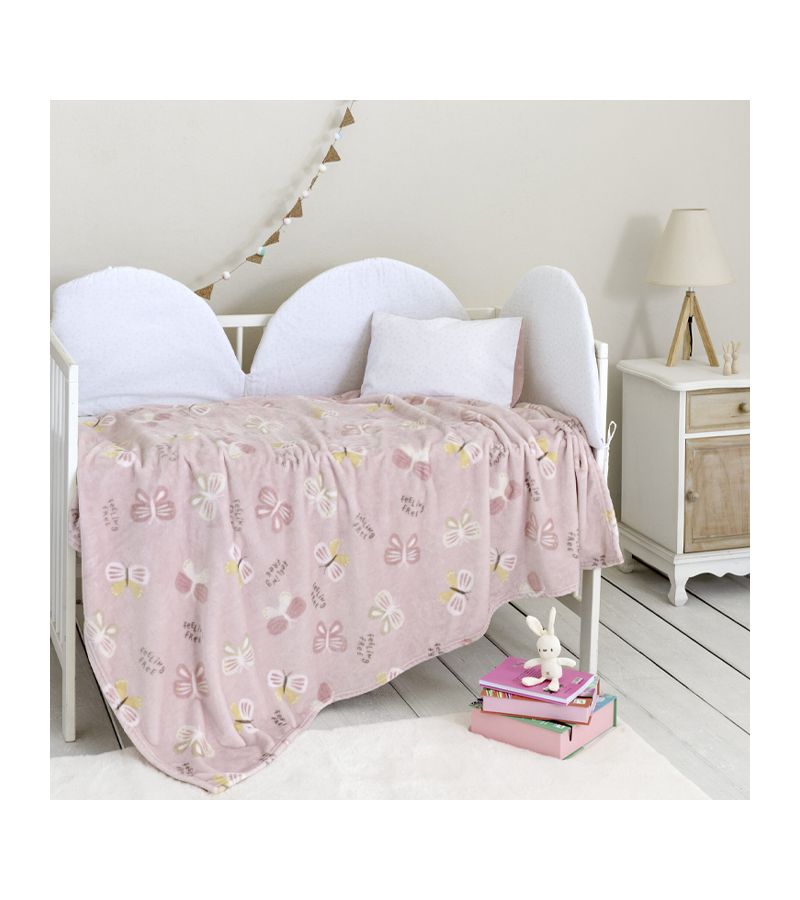 Fleece Κουβέρτα Κούνιας NIMA Papillon 110x150 33977