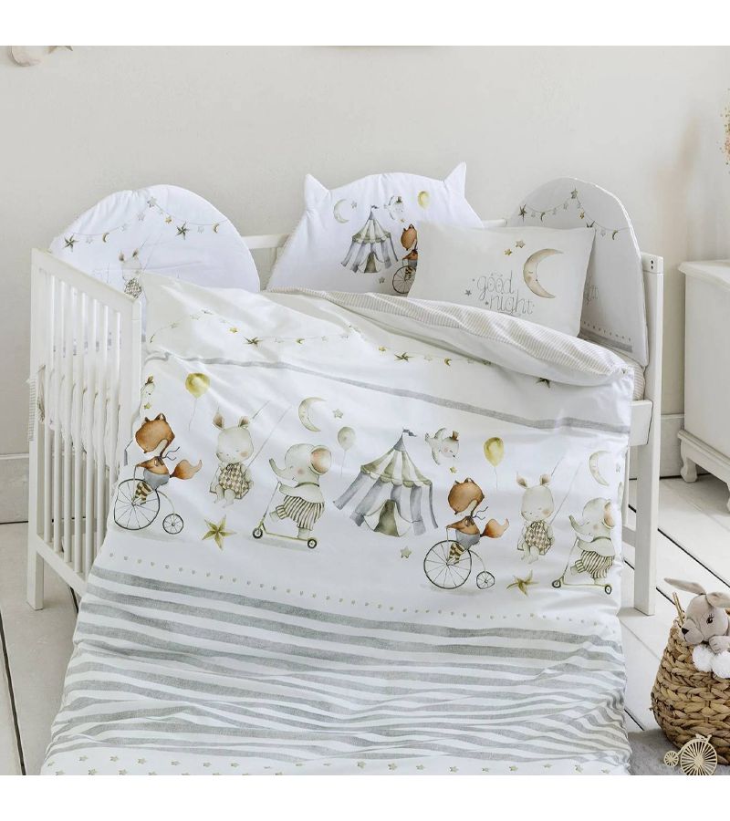 Σετ σεντόνια κούνιας 120x170 ΝΙΜΑ Baby Circus 34349
