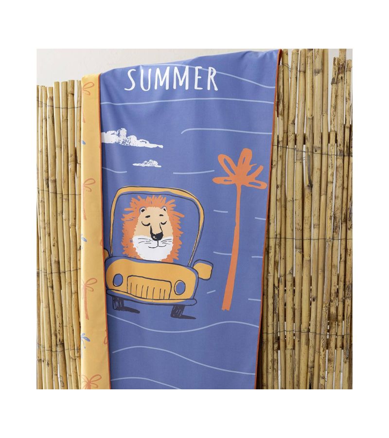 Πετσέτα θαλάσσης Microfiber 2 όψεων Lion Trip 70x140 34603