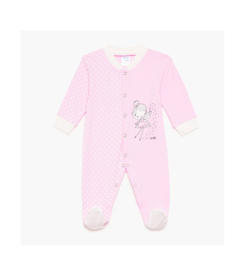 Βαμβακερό φορμάκι  PRETTY BABY με χοντρή πλέξη Magic Ροζ 35852B-03