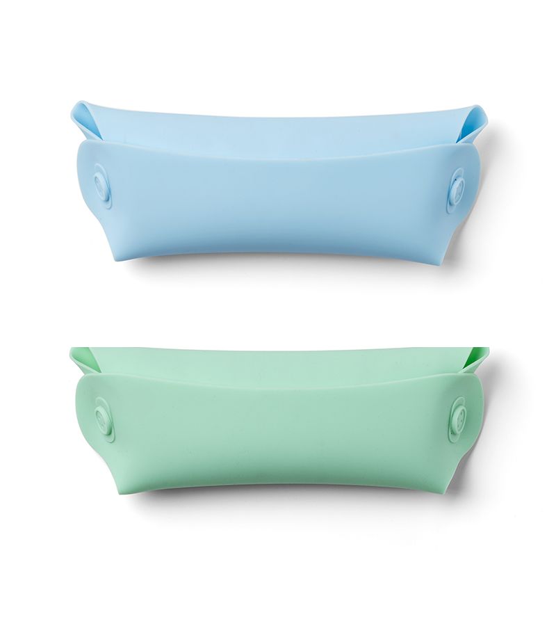 Σαλιάρες Σιλικόνης Roll Up σετ 2 τμχ NUVITA 4370 Blue-Green NU-PPPL0145