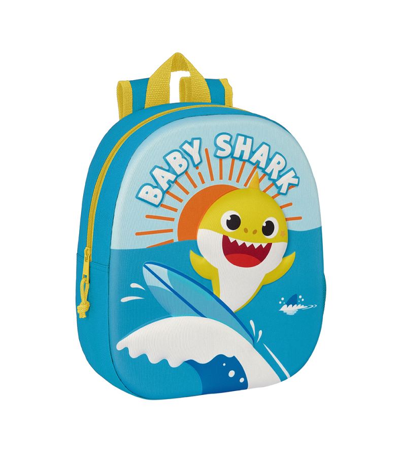 Τσάντα πλάτης 27x10x33 SAFTA 3D Baby Shark 642365890