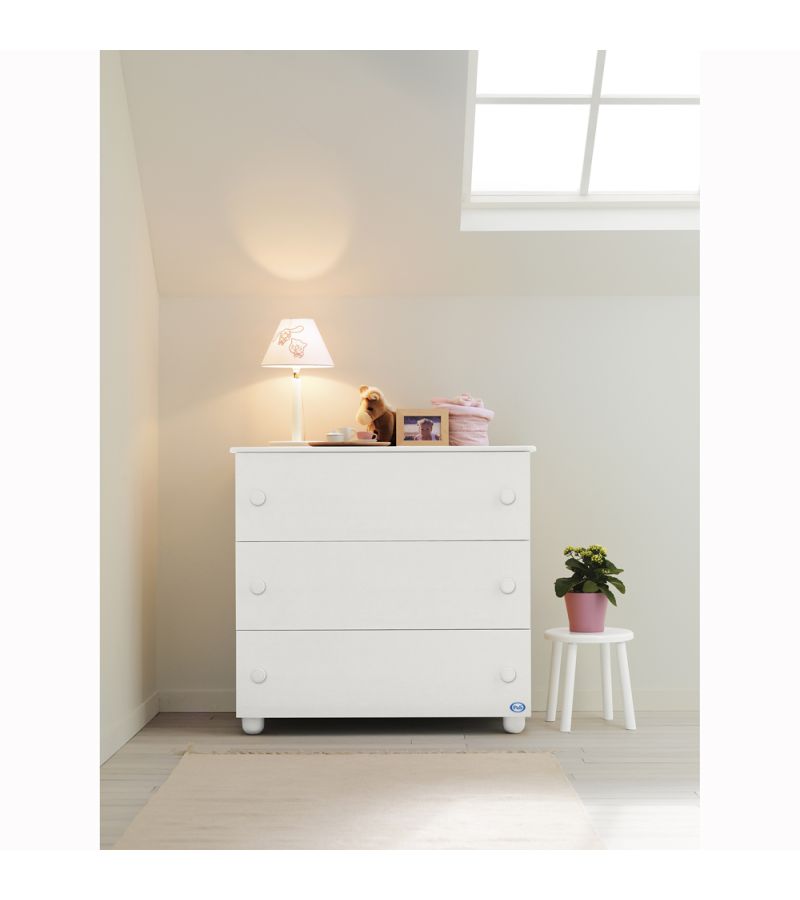 Συρταριέρα PALI Eco, χρώμα λευκό