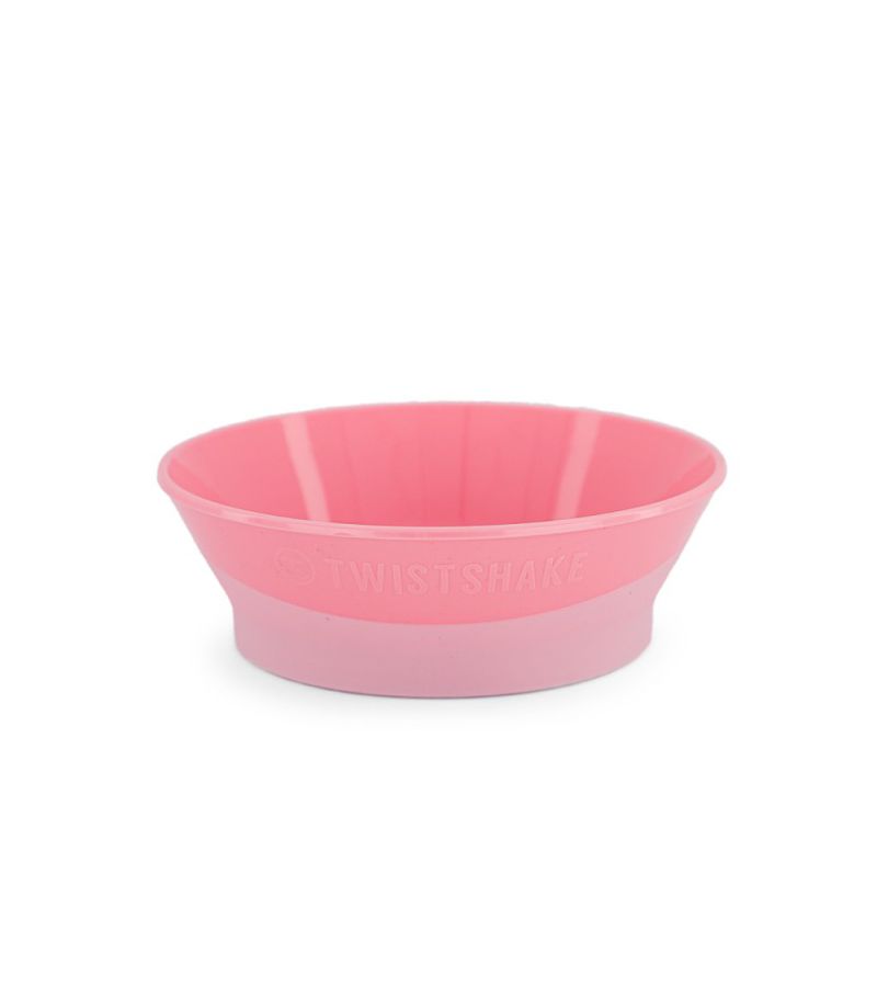Μπωλ Φαγητού με καπάκι και αντιολισθητικό πάτο 6+ Μηνών TWISTSHAKE Pastel Pink 32-08-78149