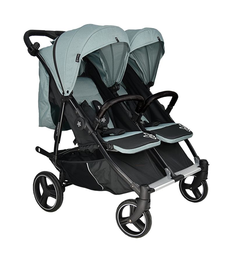 Καρότσι διδύμων BEBESTARS Double Trouble Petrol 7901-184