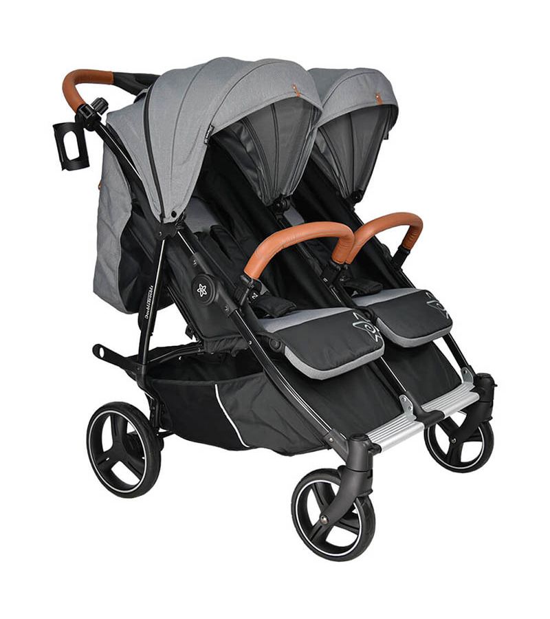 Καρότσι διδύμων BEBESTARS Double Trouble Grey 7901-186