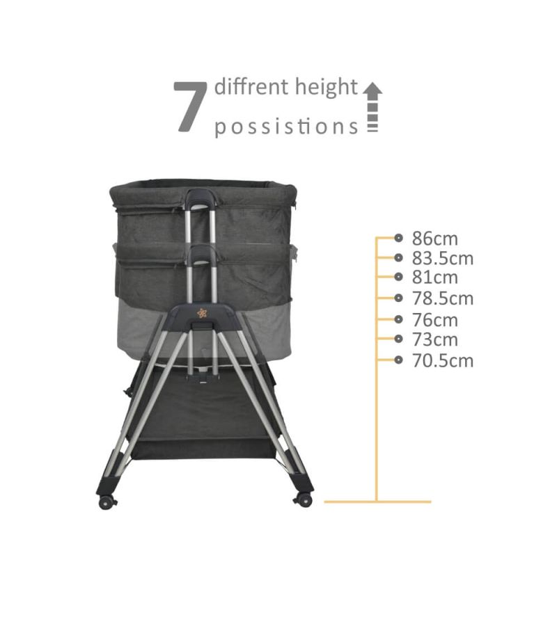 Λίκνο BEBESTARS Pearl Graphite 845-186