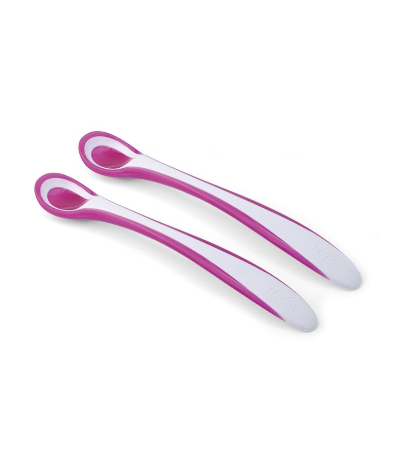 Σετ 2τμχ Κουτάλι με Ένδειξη Θερμότητας NUVITA 8485 Pink NU-PPPL0066