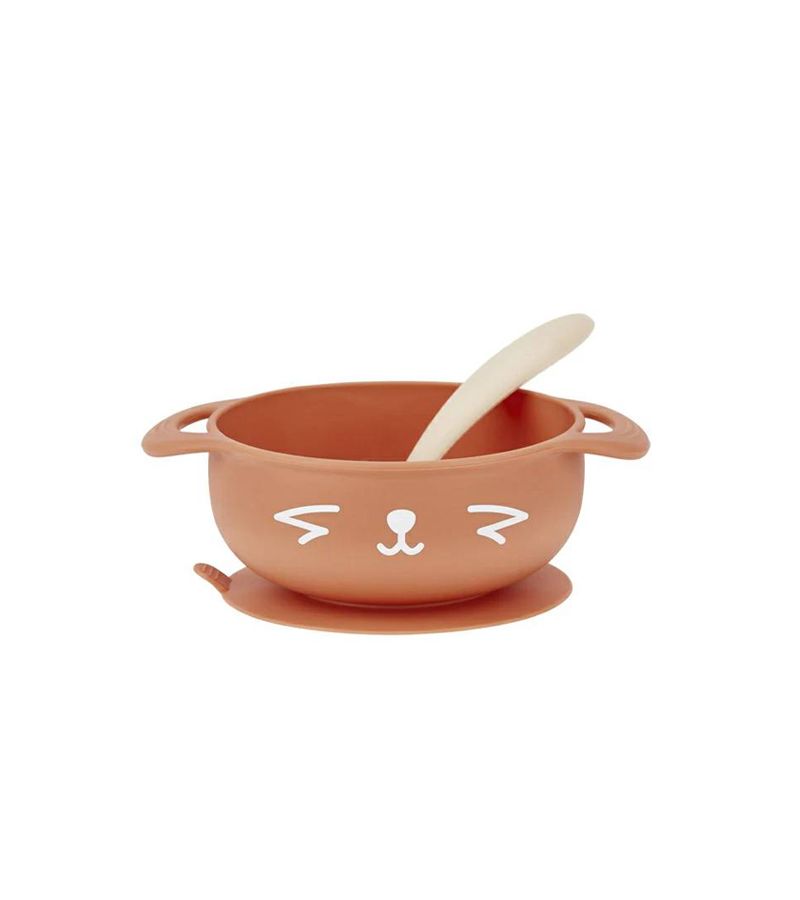 Σετ Σιλικόνης silicon bowl + spoon BABYMOOV Fox A005404