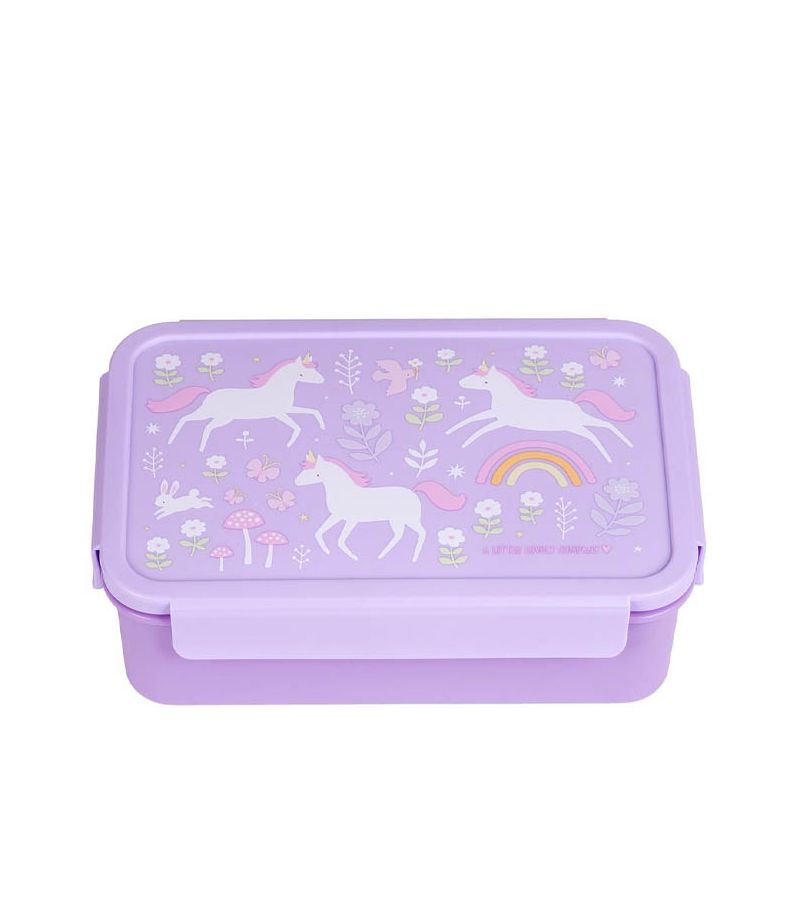 Δοχείο φαγητού Bento Lunch box με χωρίσματα 1,2L Unicorn Dreams A LITTLE LOVELY COMPANY BBUDPU70