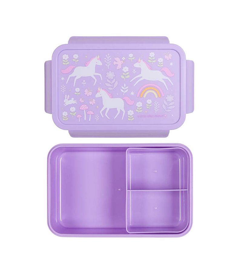 Δοχείο φαγητού Bento Lunch box με χωρίσματα 1,2L Unicorn Dreams A LITTLE LOVELY COMPANY BBUDPU70