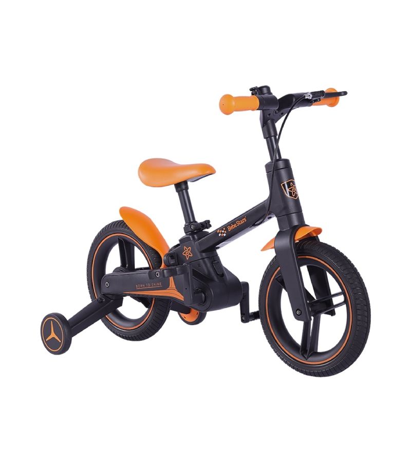 Ποδήλατο Speedy BEBESTARS με βοηθητικές ρόδες Πορτοκαλί 811-174