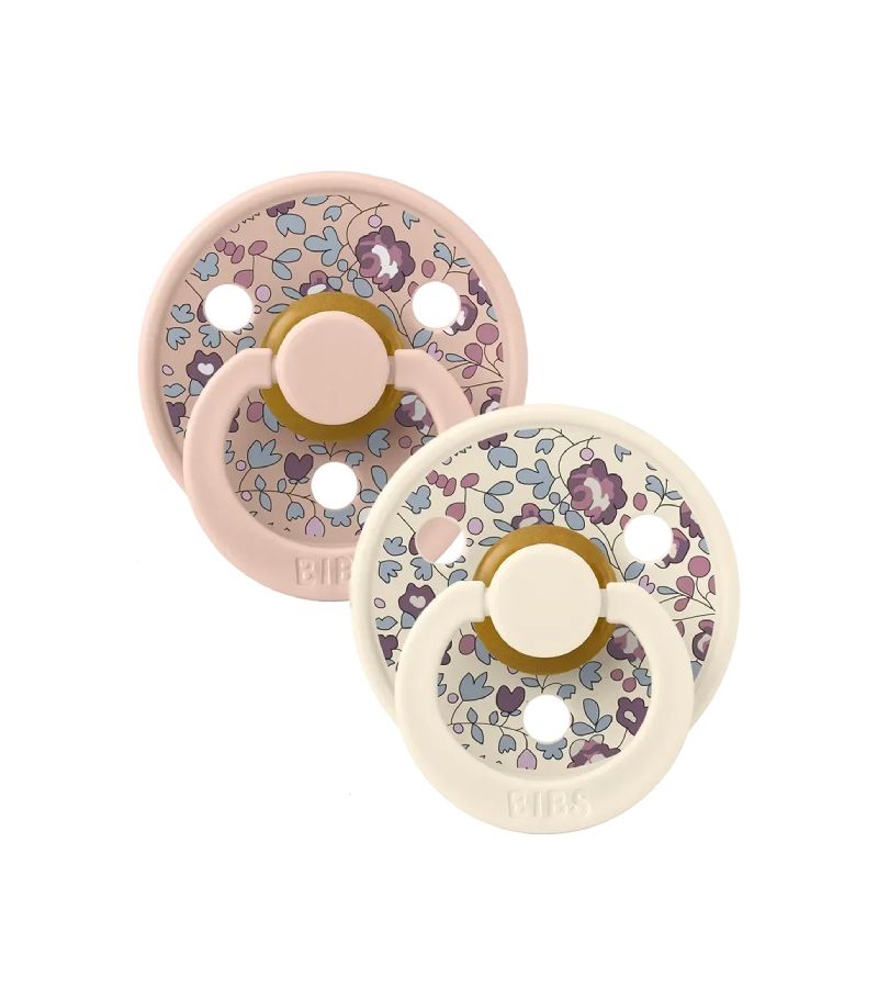 Πιπίλες BIBS x LIBERTY 2τμχ Latex Colour Pacifiers Eloise Blush Mix 1 (0+ μηνών) 11011102