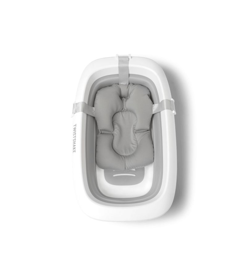 Πτυσσόμενο Βρεφικό Μπανάκι TWISTSHAKE Pastel Grey  με μεταλλική βάση Luxury Kit