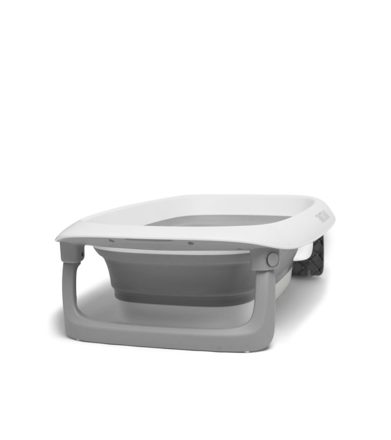 Πτυσσόμενο Βρεφικό Μπανάκι TWISTSHAKE Pastel Grey  με μεταλλική βάση Luxury Kit