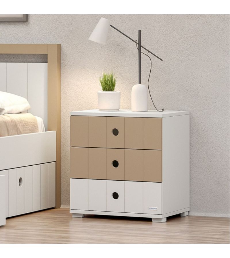 Smile Κομοδίνο με 3 Συρτάρια CASAKIDS CK00066