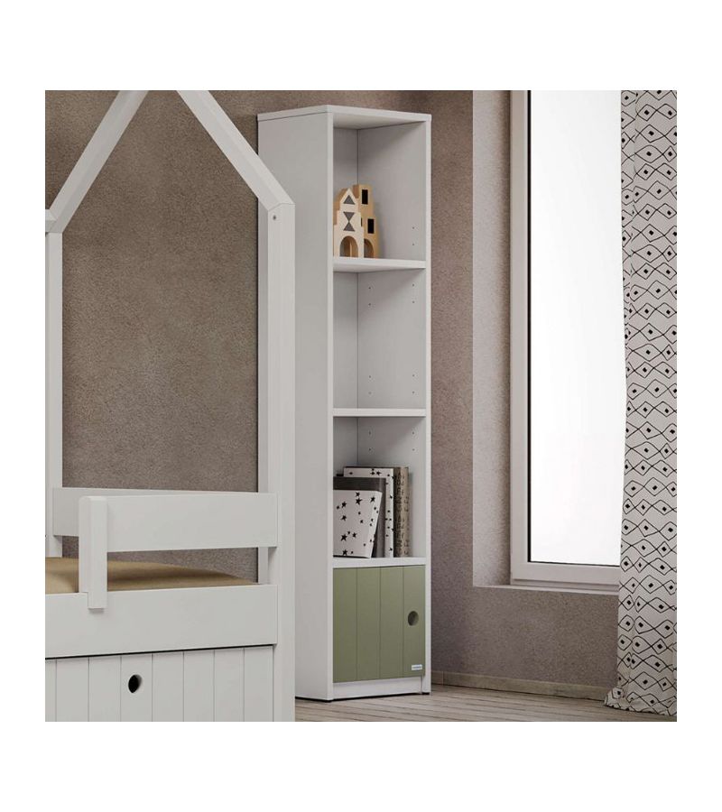 Στενή βιβλιοθήκη με 1 πορτάκι CASAKIDS CK00087