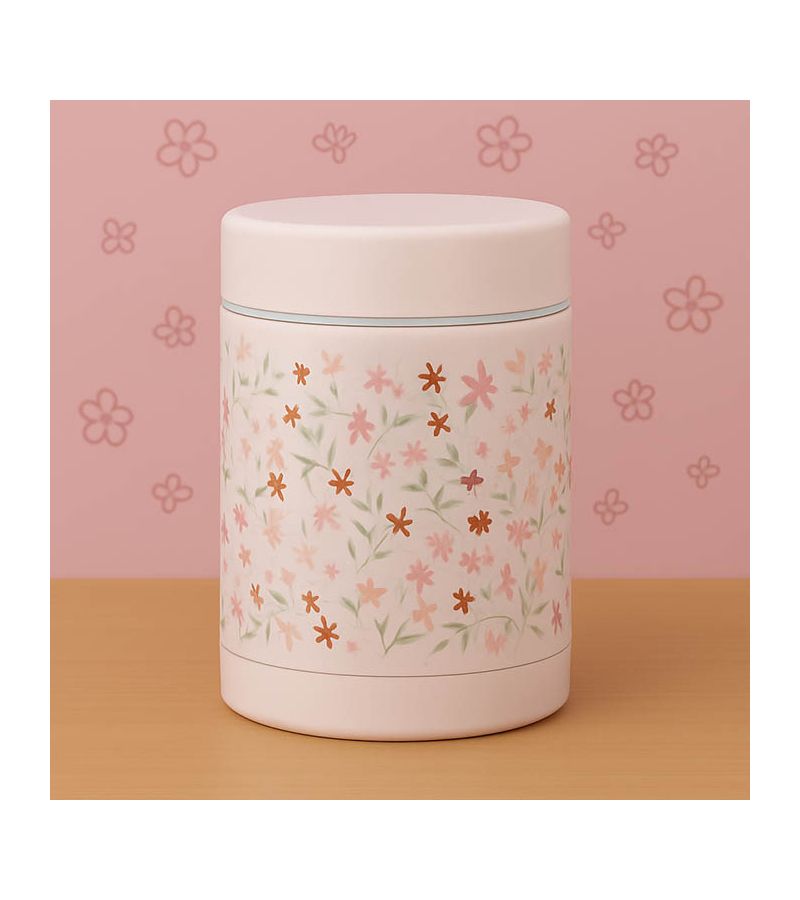 FRESK Θερμός από ανοξείδωτο ατσάλι φαγητού 300ml - Garden Flowers FR-FD100-75
