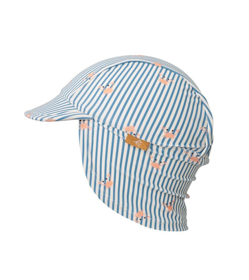 Καπέλο FRESK με ηλιοπροστασία UV50 Stripes & crabs FR-SW6316-06 