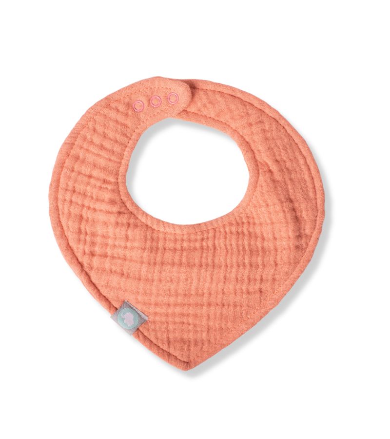 Σαλιάρα Μουσελίνα 3τμχ Αδιάβροχη FUNNA BABY Coral BIS-0102