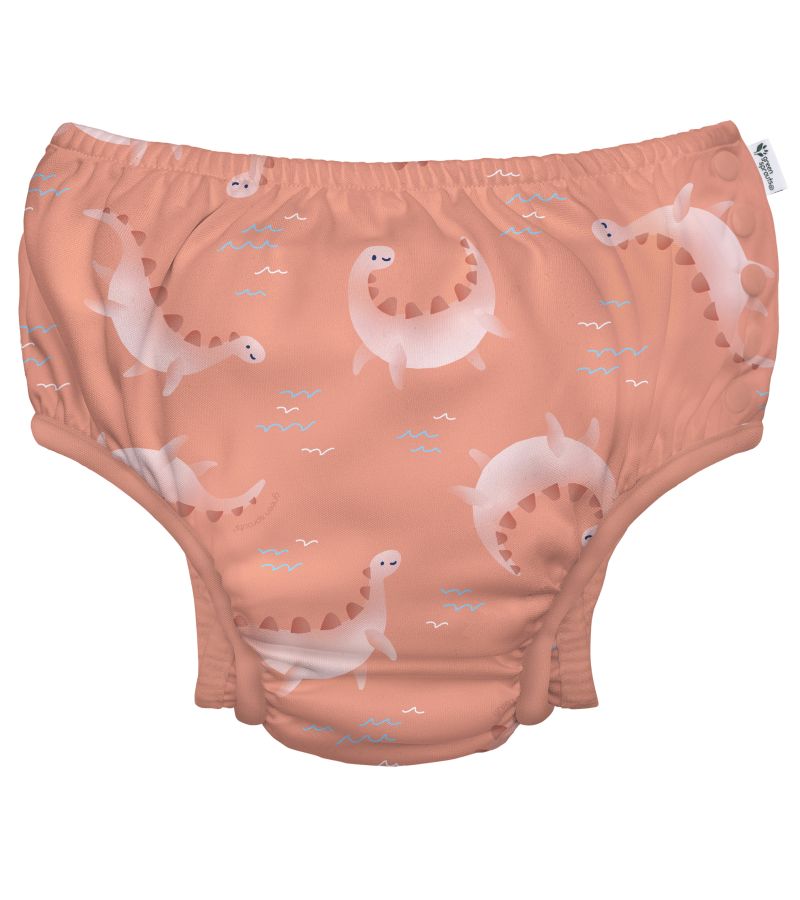 Μαγιό - πάνα GREEN SPROUTS Eco Snap Swim Diaper Coral Dino GS-701058-826