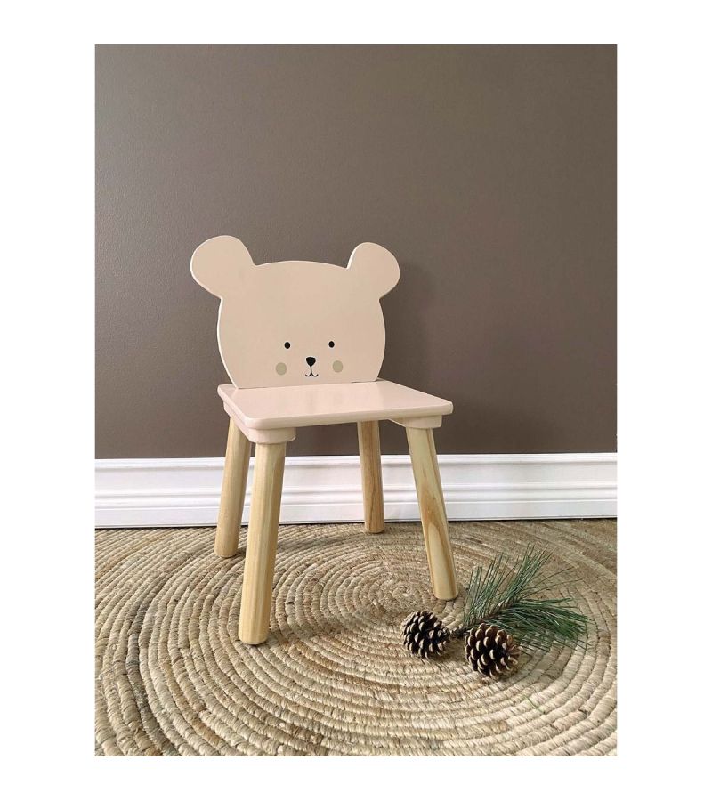 Ξύλινη καρέκλα Αρκουδάκι Jabadabado JB-H13228