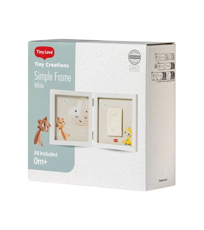 Κορνίζα με αποτύπωμα TINY LOVE simple λευκή creations BR7961300