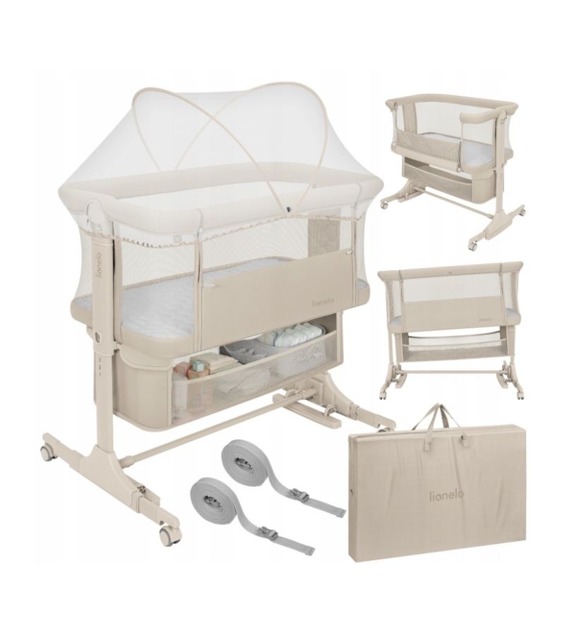 Lionelo Jodie Λίκνο Συγκοίμησης Beige Cream
