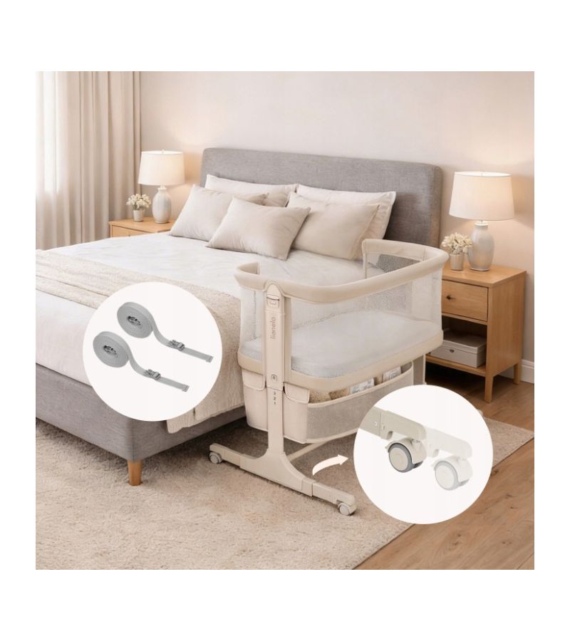 Lionelo Jodie Λίκνο Συγκοίμησης Beige Cream