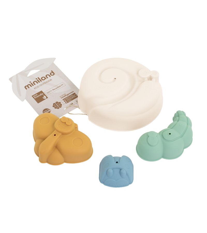 MINILAND Σετ καλούπια παραλίας  ΕCO Warm Cool ME32267