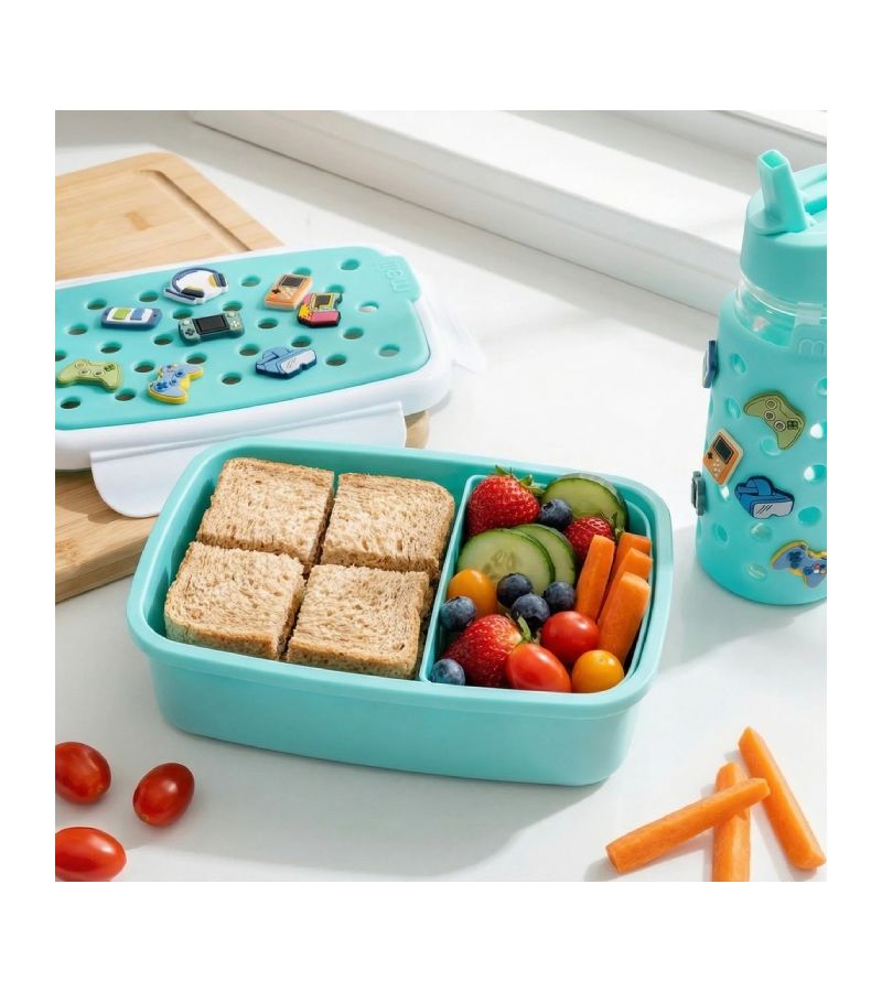 Melii – Bento Φαγητοδοχείο με Charms Μπλε MEL27600