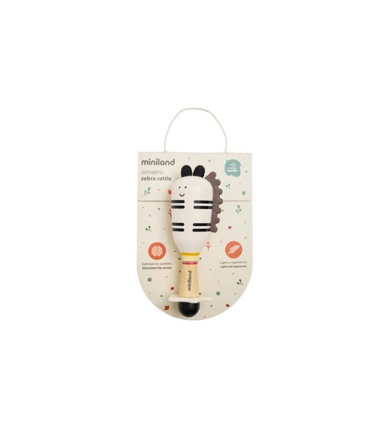 MINILAND ΜΟΥΣΙΚΗ ΚΟΥΔΟΥΝΙΣΤΡΑ - ZEBRA RATTLE ME89724