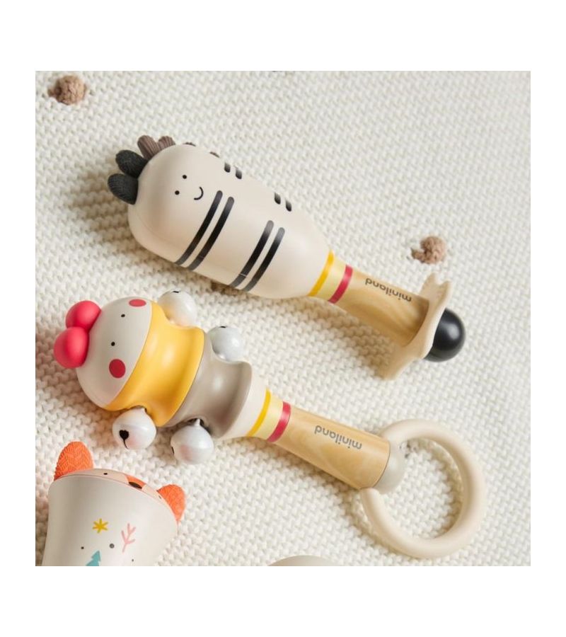 MINILAND ΜΟΥΣΙΚΗ ΚΟΥΔΟΥΝΙΣΤΡΑ - ZEBRA RATTLE ME89724