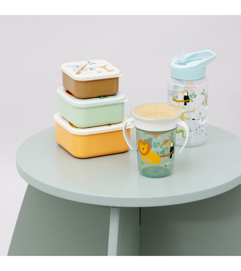 Σετ 3 Δοχεία Φαγητού SnackBox MINILAND Jungle ML89623