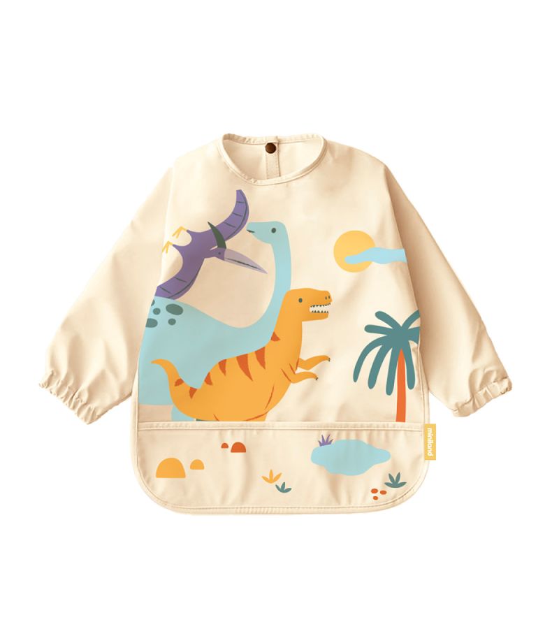 Αδιάβροχη σαλιάρα με μακρύ μανίκι Soft Biby MINILAND Jurassic ML89624
