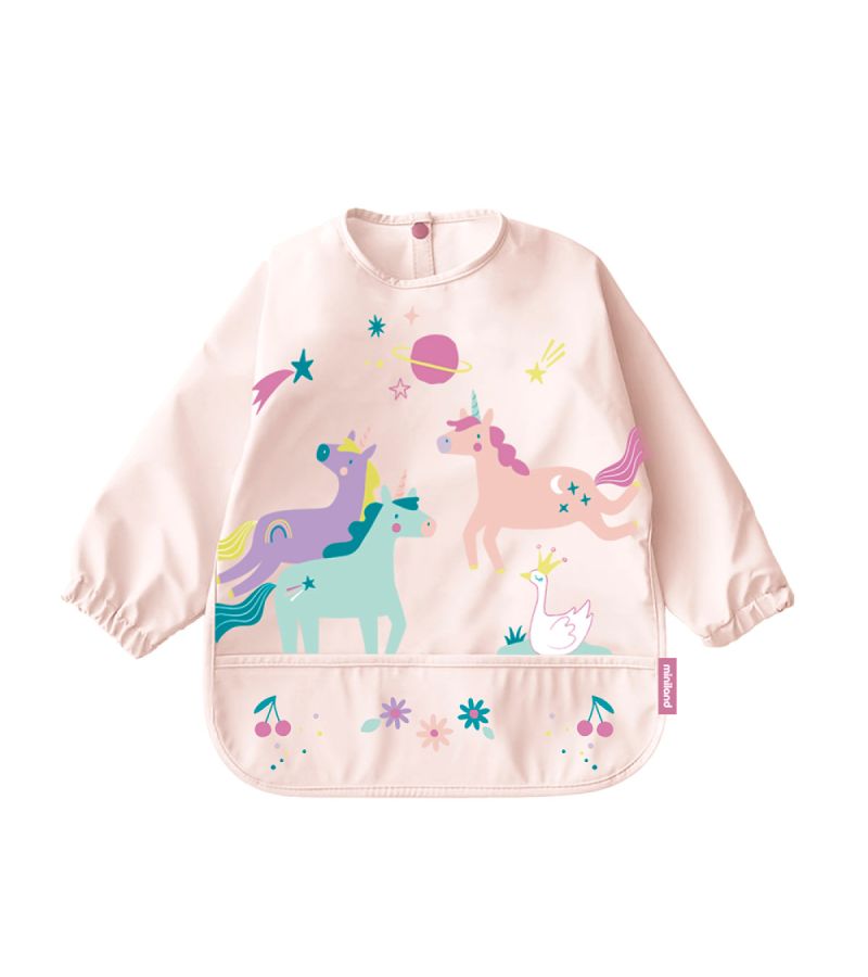 Αδιάβροχη σαλιάρα με μακρύ μανίκι Soft Biby MINILAND Fantasy ML89647
