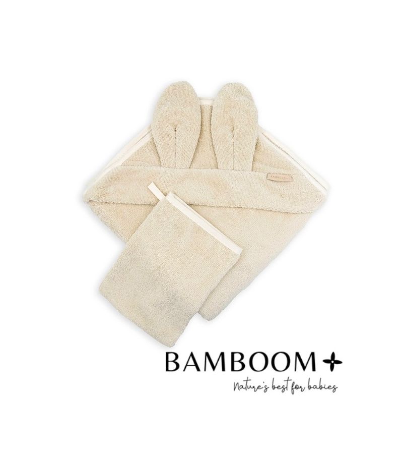 Μπουρνούζι - κάπα από ύφασμα μπαμπoύ BAMBOOM 75x75 Sand 957TE00003-10