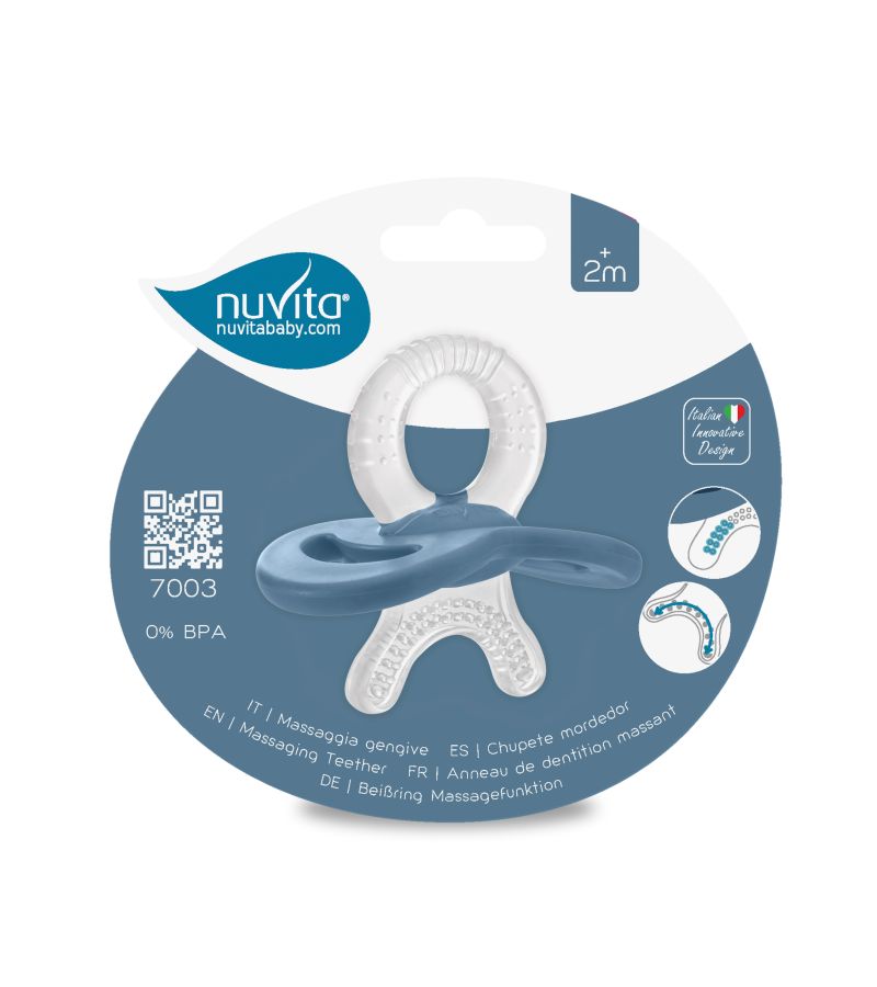 NUVITA Μασητικό Οδοντοφυΐας 7003 Powder Blue 2m+ NU-IBOC0031 