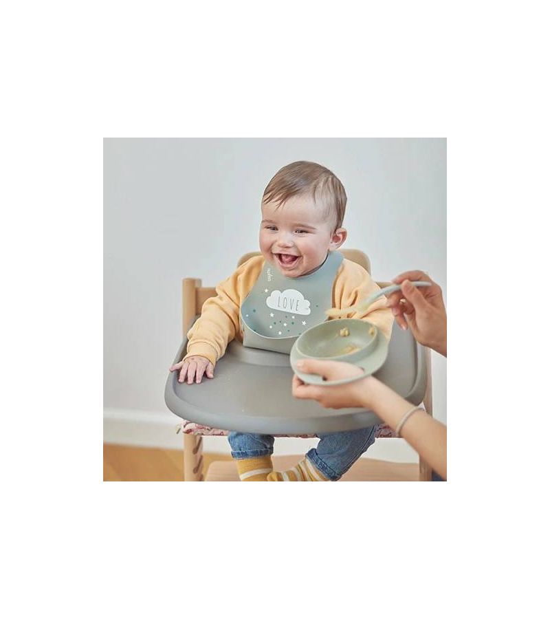 Σαλιάρες Σιλικόνης Roll Up σετ 2 τμχ NUVITA 4370 Blue-Green NU-PPPL0145