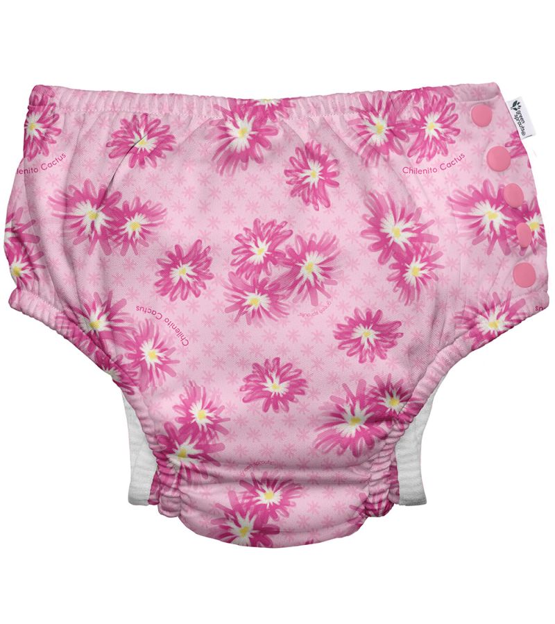 Μαγιό - πάνα GREEN SPROUTS Eco Snap Swim Diaper Pink Chilenito Cactus Flower GS-701058-2006