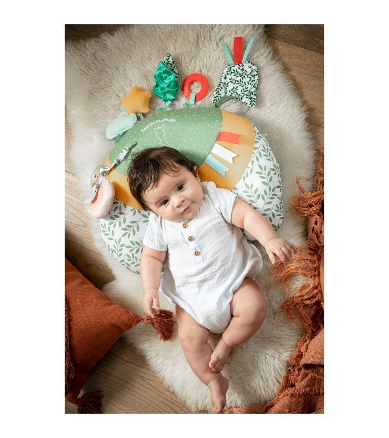 Sophie La Giraffe Μαξιλάρι δραστηριοτήτων ή ανάπαυσης 2 όψεων S010411