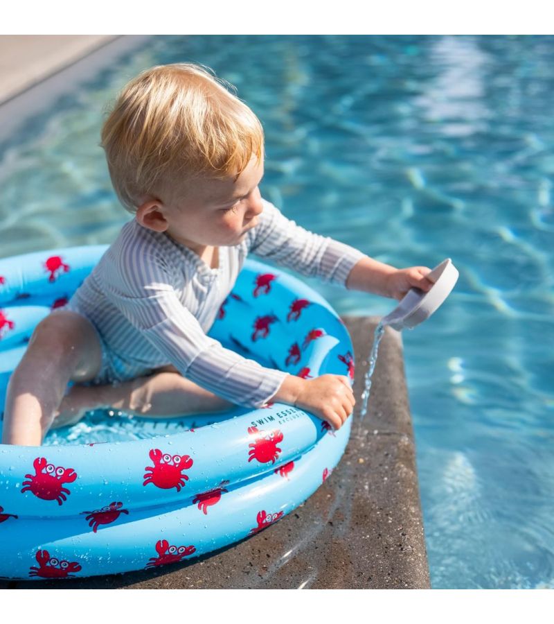 SWIM ESSENTIALS Φουσκωτή πισίνα Ø60εκ. με δύο αεροθαλάμους για μωρά από 0 μηνών - Crab SWE-2020SE167