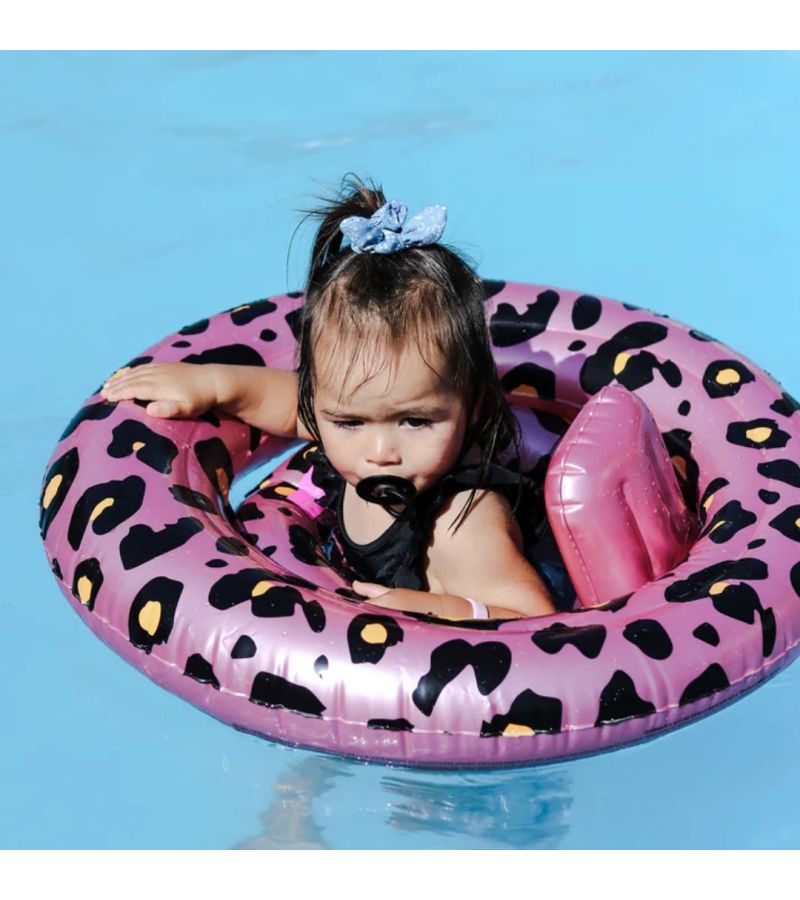 SWIM ESSENTIALS Σωσίβιο Ø69εκ. για μωρά από 0-1 ετών - Rose Gold Leopard SWE-2020SE32