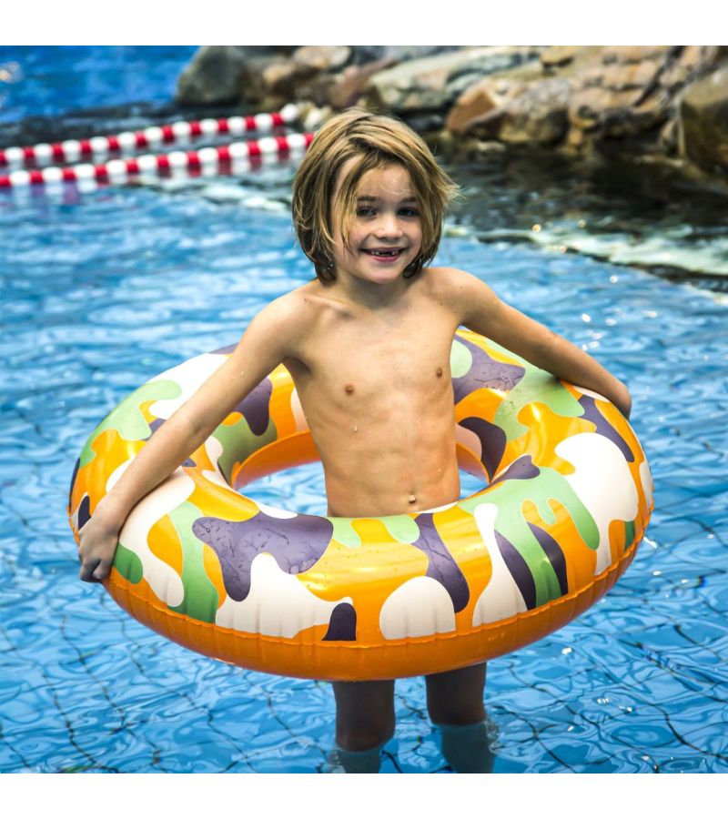 SWIM ESSENTIALS Σωσίβιο Ø90εκ. για παιδιά από 6+ετών Camouflage SWE-2020SE42