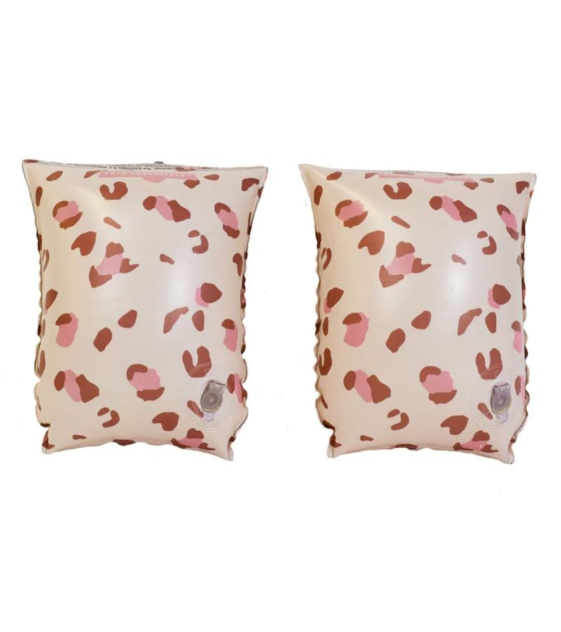 SWIM ESSENTIALS Μπρατσάκια για παιδιά από 0-2 ετών Old Pink Leopard SWE-2020SE496
