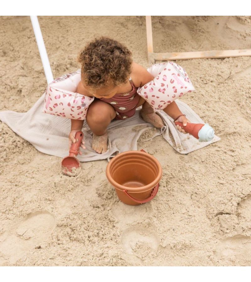 SWIM ESSENTIALS Μπρατσάκια για παιδιά από 0-2 ετών Old Pink Leopard SWE-2020SE496