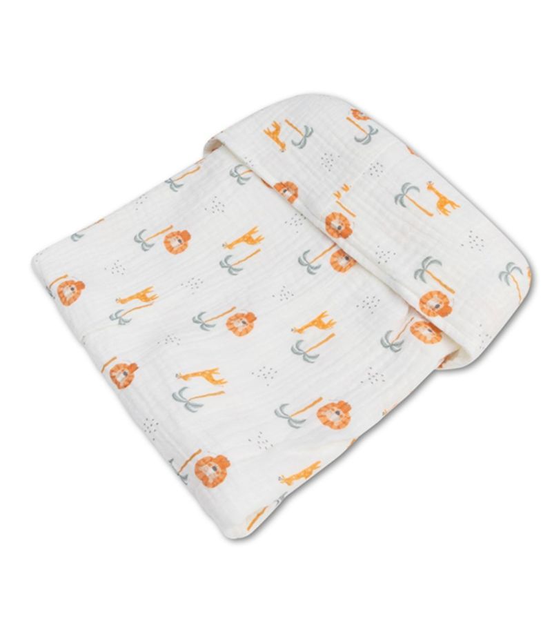 SWIM ESSENTIALS Luxe Πετσέτα Πόντσο Muslin 50x55 -Jungle SWE-2023SE1350