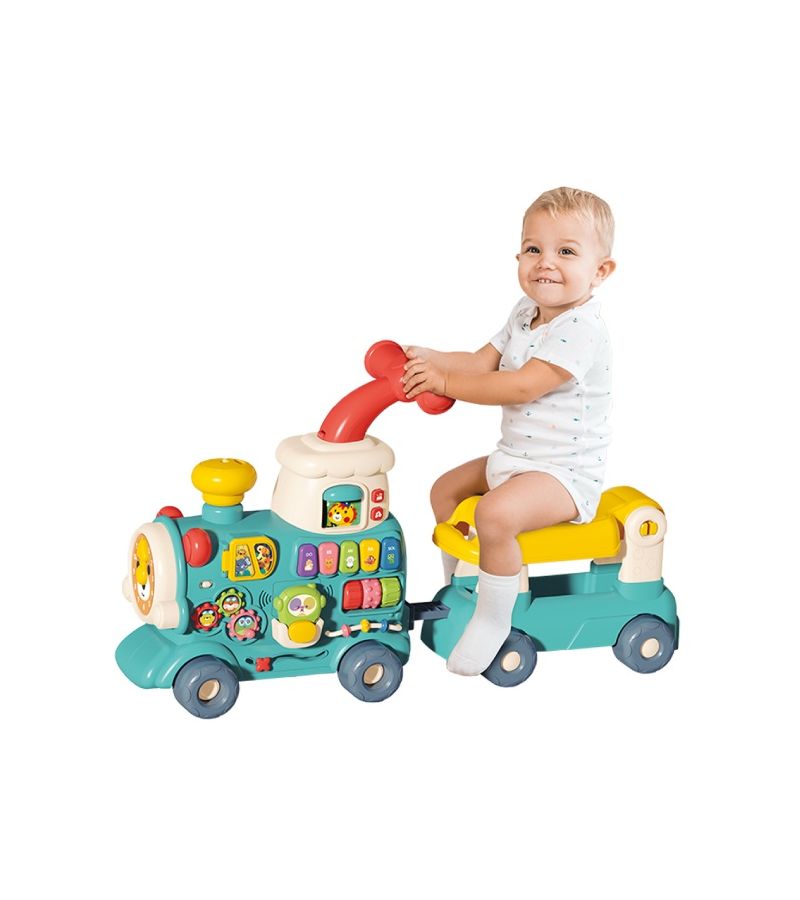 Train 5 in 1 BEBE STARS Περπατούρα & Διαδραστικό Τρενάκι 4254